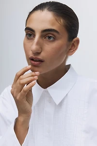 Oversized tuxedo shirt