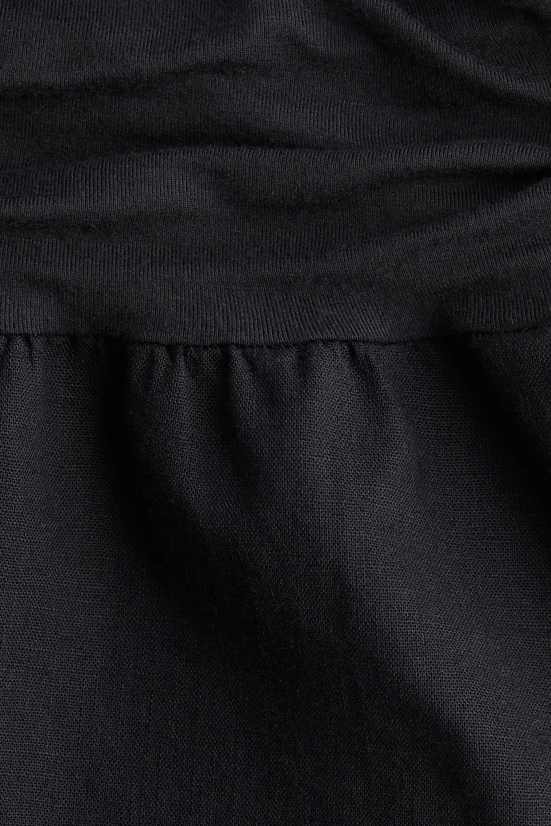 Linen-Blend Shorts
