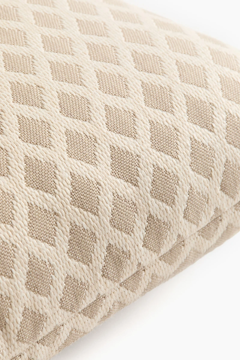 Coussin d'extérieur en tissu jacquard
