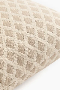 Coussin d'extérieur en tissu jacquard