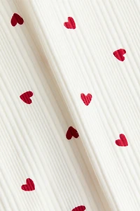 Haut en jersey côtelé