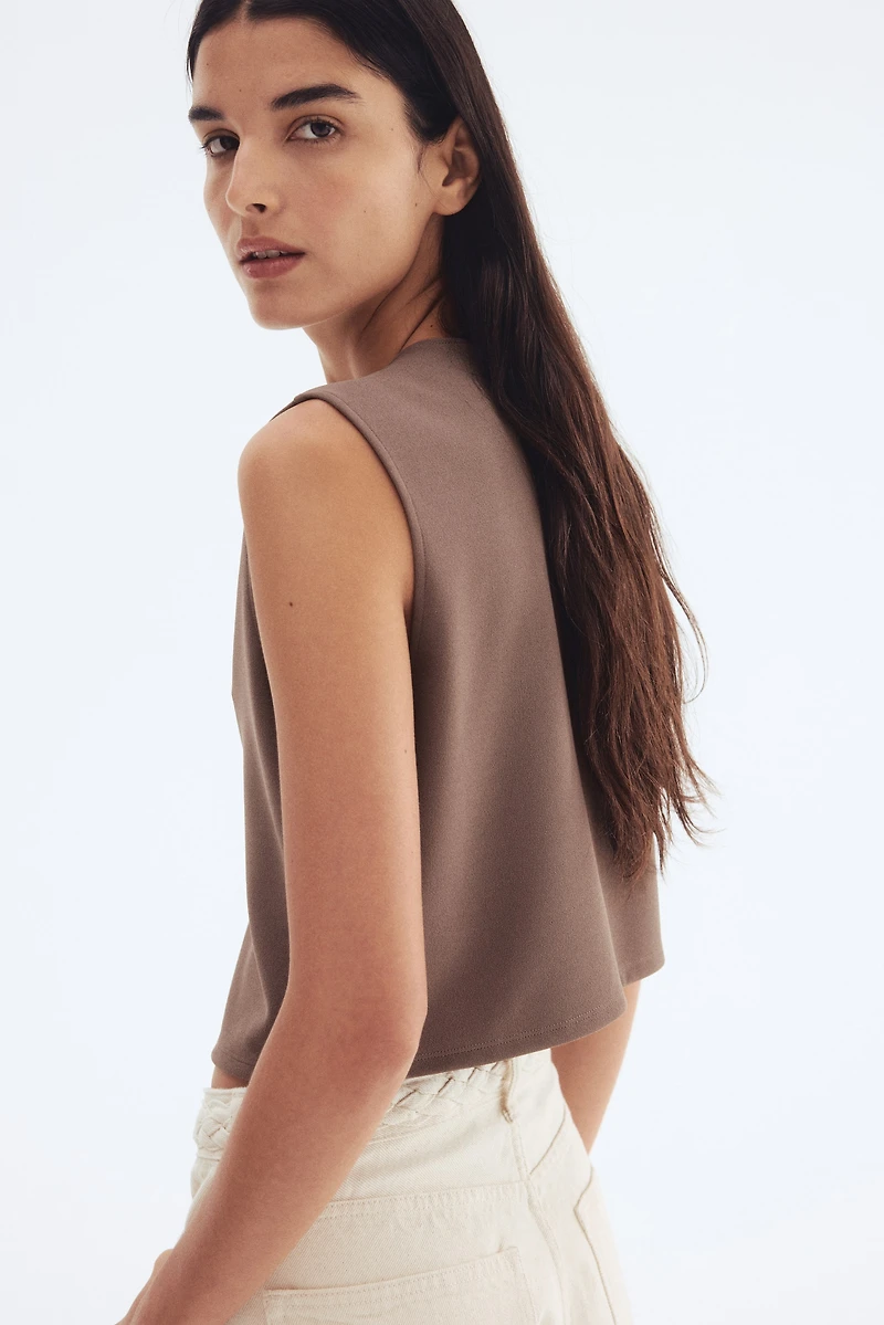 Button-Decorated Top
