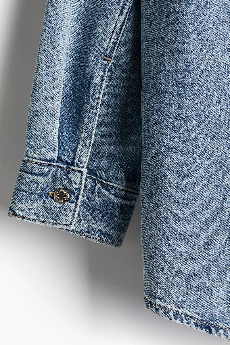 Chemise ample en denim très doux et léger