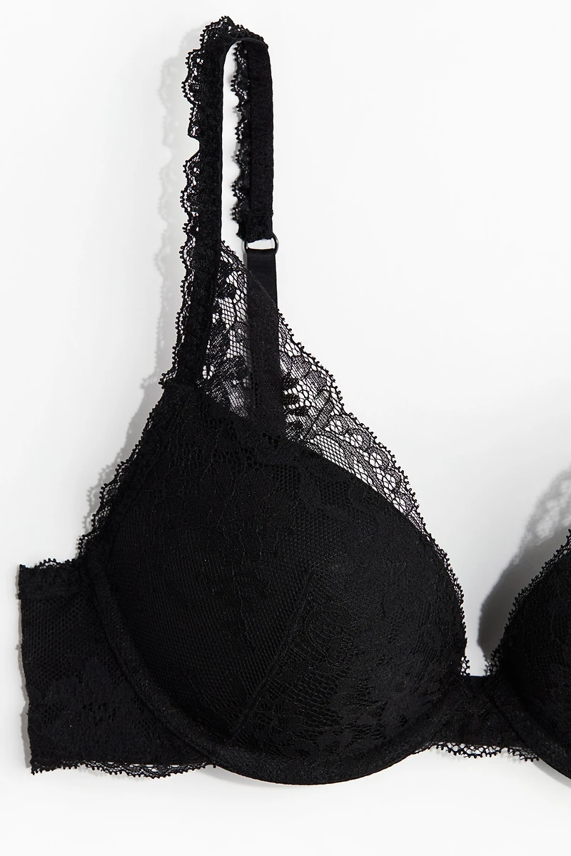 Soutien-gorge super pigeonnant en dentelle