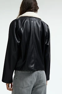 Veste avec col en polar