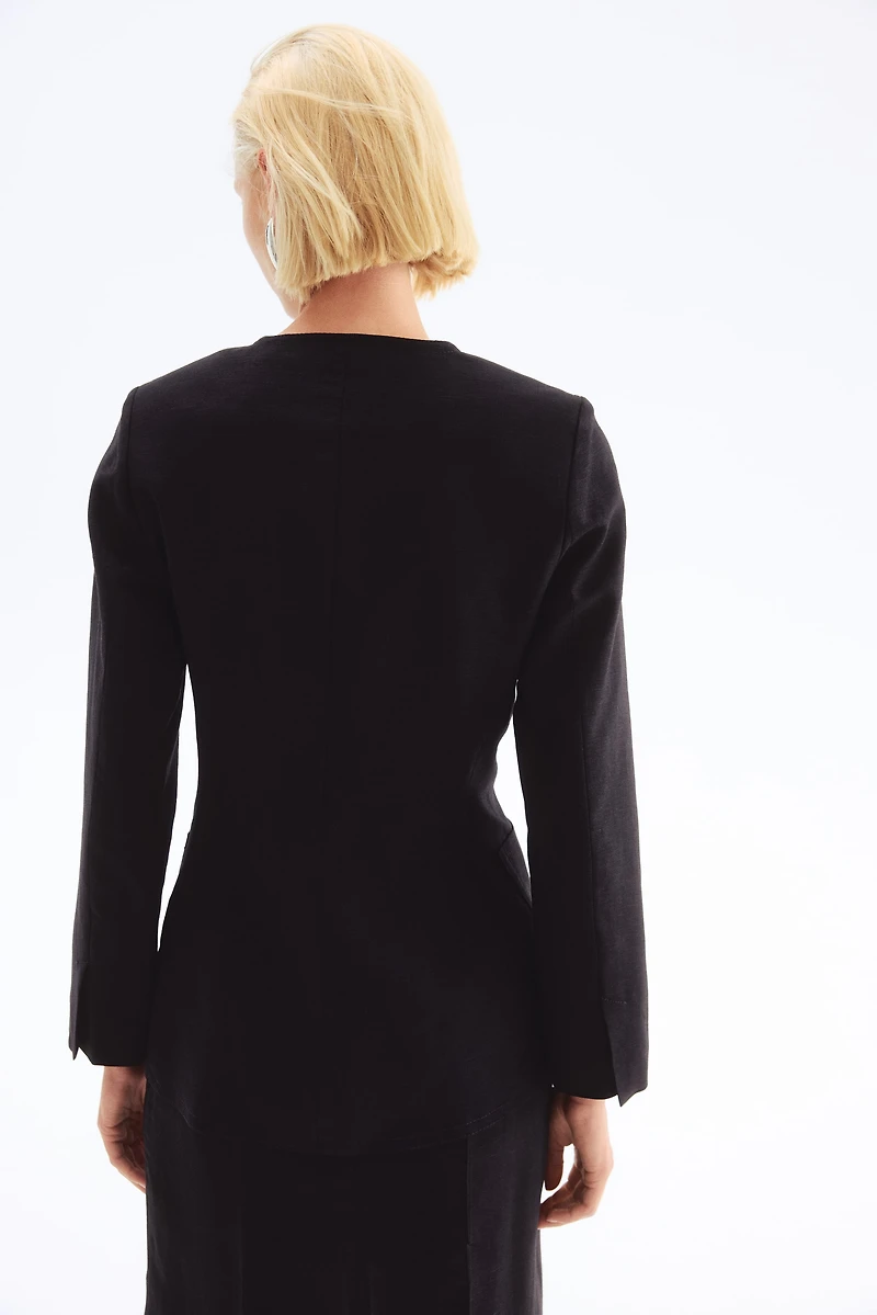 Linen-Blend Jacket