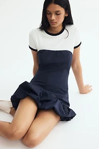 Robe bandeau avec bas à effet ballon