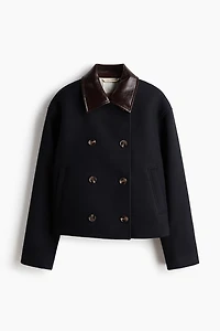 Wool-Blend Pea Coat