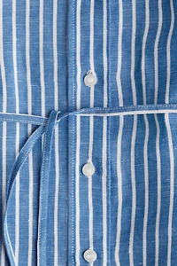 MAMA Before & After Linen-Blend Shirt