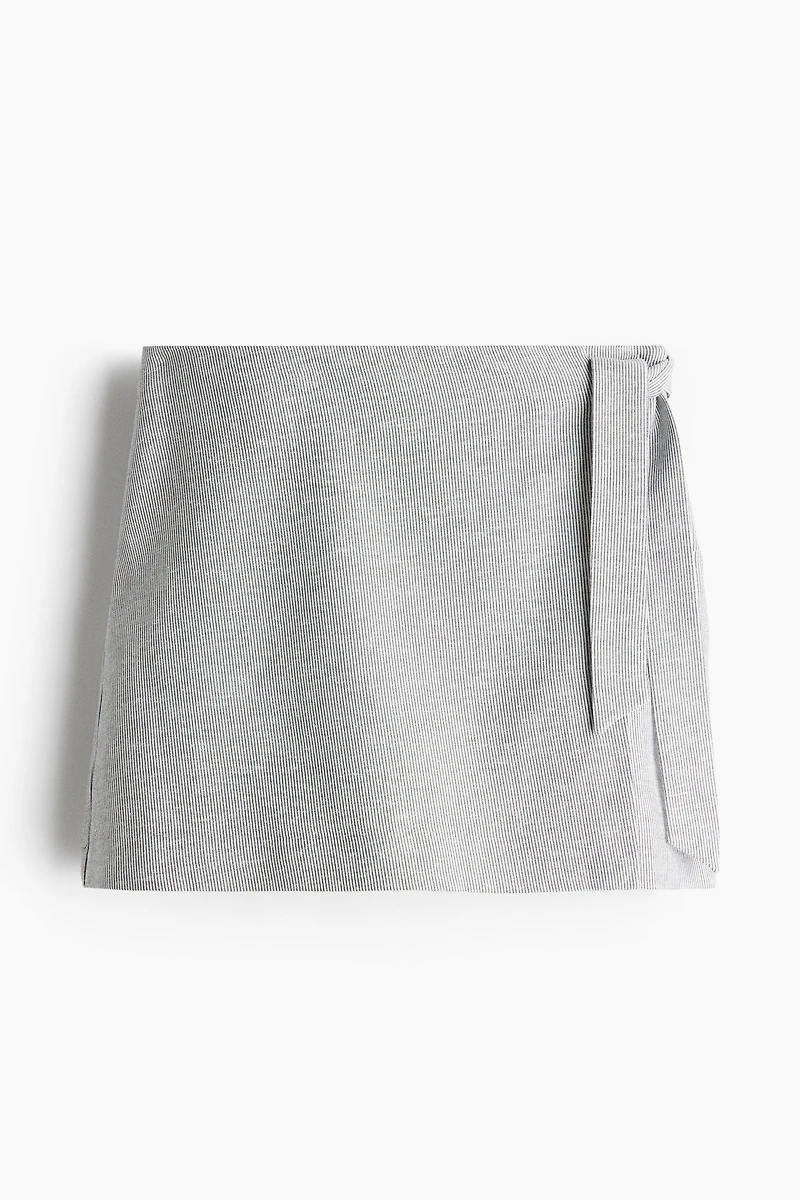 Linen-Blend Skort