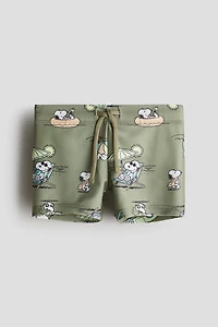 Printed Swim Trunks