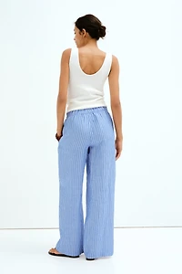 MAMA Before & After Linen-blend Pants