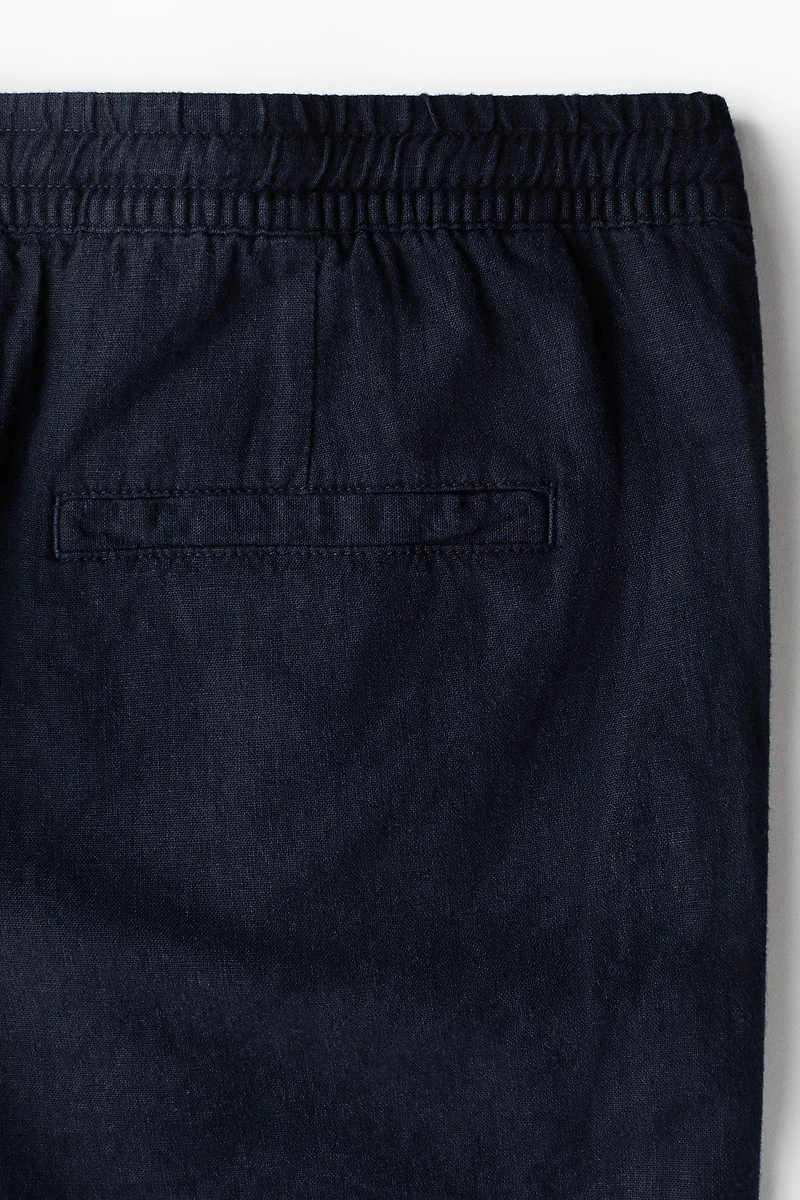 Relaxed-Fit Linen-Blend Shorts