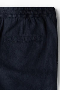 Relaxed-Fit Linen-Blend Shorts
