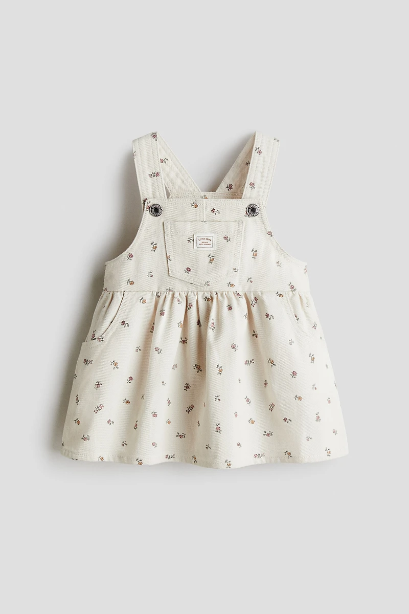 Robe salopette en sergé de coton