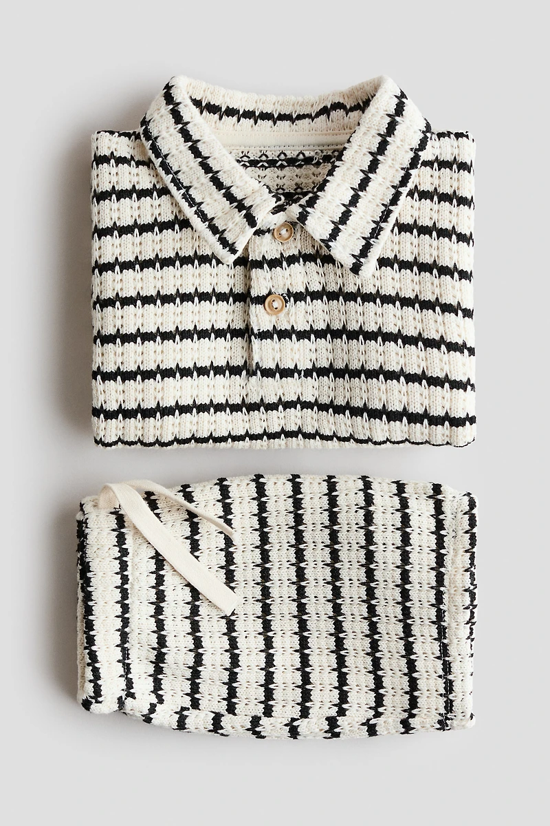 2-Piece Open-Knit Cotton Set