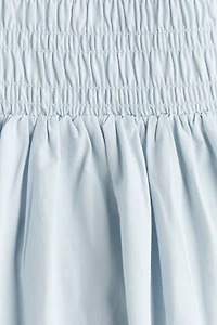 Smocked Poplin Dress