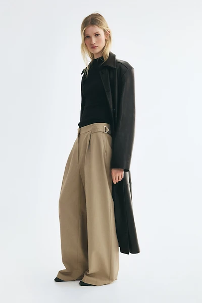 Wide-Leg Dress Pants