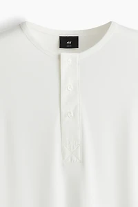 Slim-Fit Ribbed Jersey Shirt
