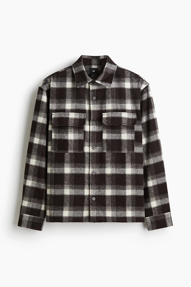 Regular-Fit Flannel Overshirt