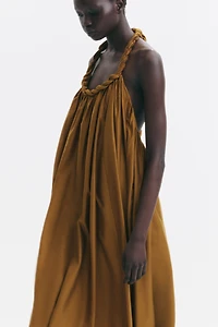 Braided-Detail Dress