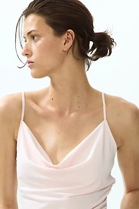 Cowl-Neck Strappy Top