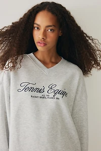 Chandail grande taille avec encolure en V