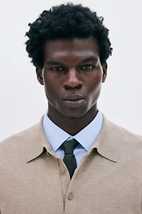 Regular-Fit Fine-Knit Polo Shirt