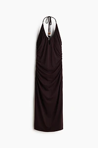 Draped Halterneck Dress