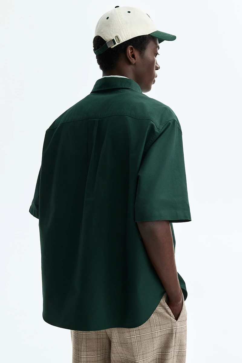 Relaxed-Fit Short-Sleeved Oxford Shirt