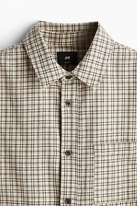 Chemise ample en flanelle