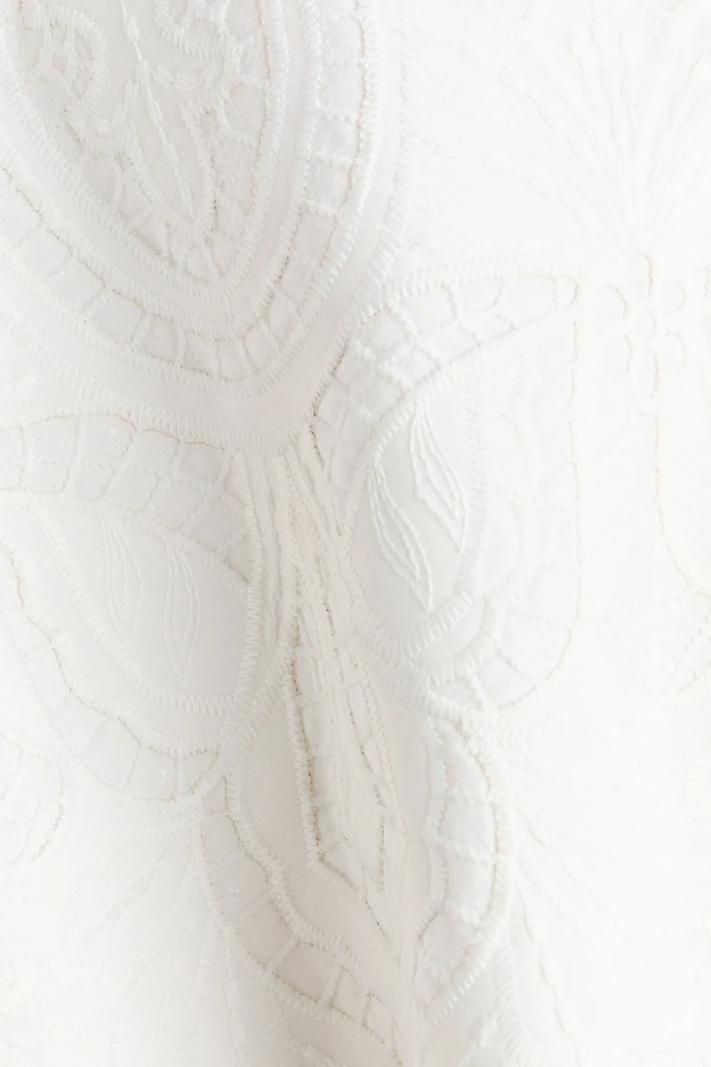 Embroidered Bandeau Dress
