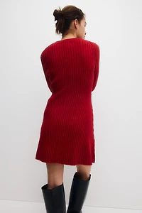 MAMA Robe en tricot côtelé