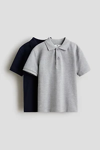 2-Pack Piqué Polo Shirts