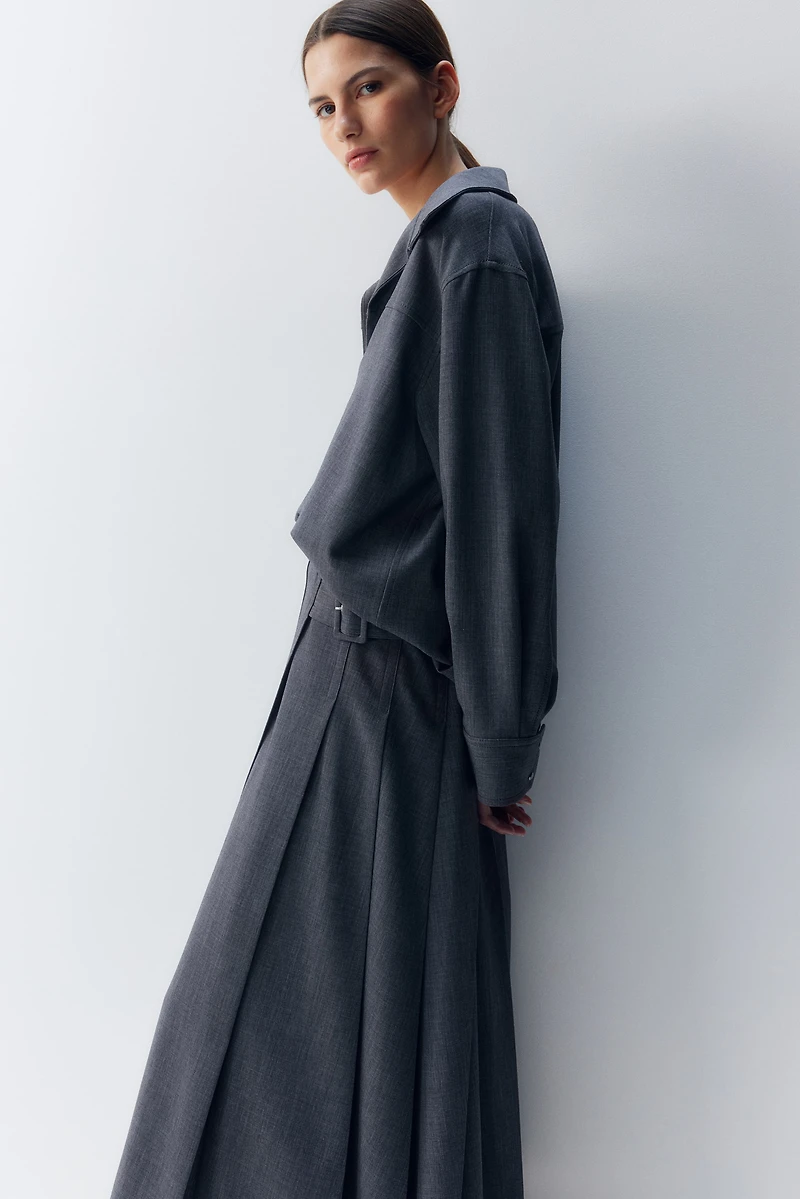 Chemise à enfiler en sergé