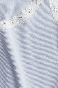 Lace-Trimmed Tank Top