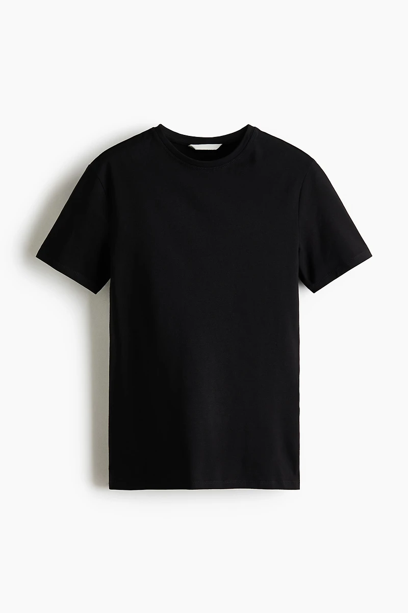 T-shirt ajusté en coton mélangé