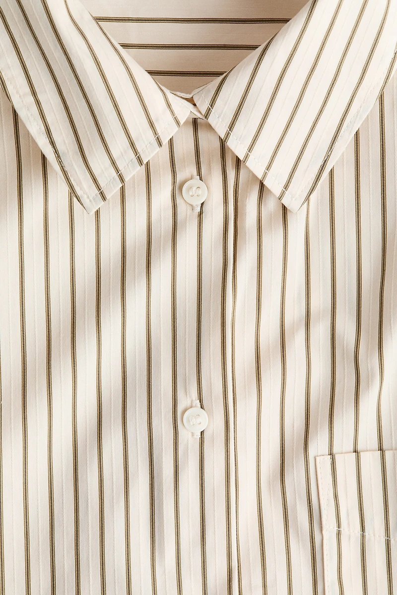 Chemise ample en popeline