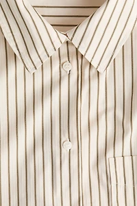 Chemise ample en popeline