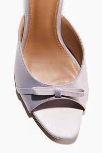 Bow-Detail Heeled Sandals