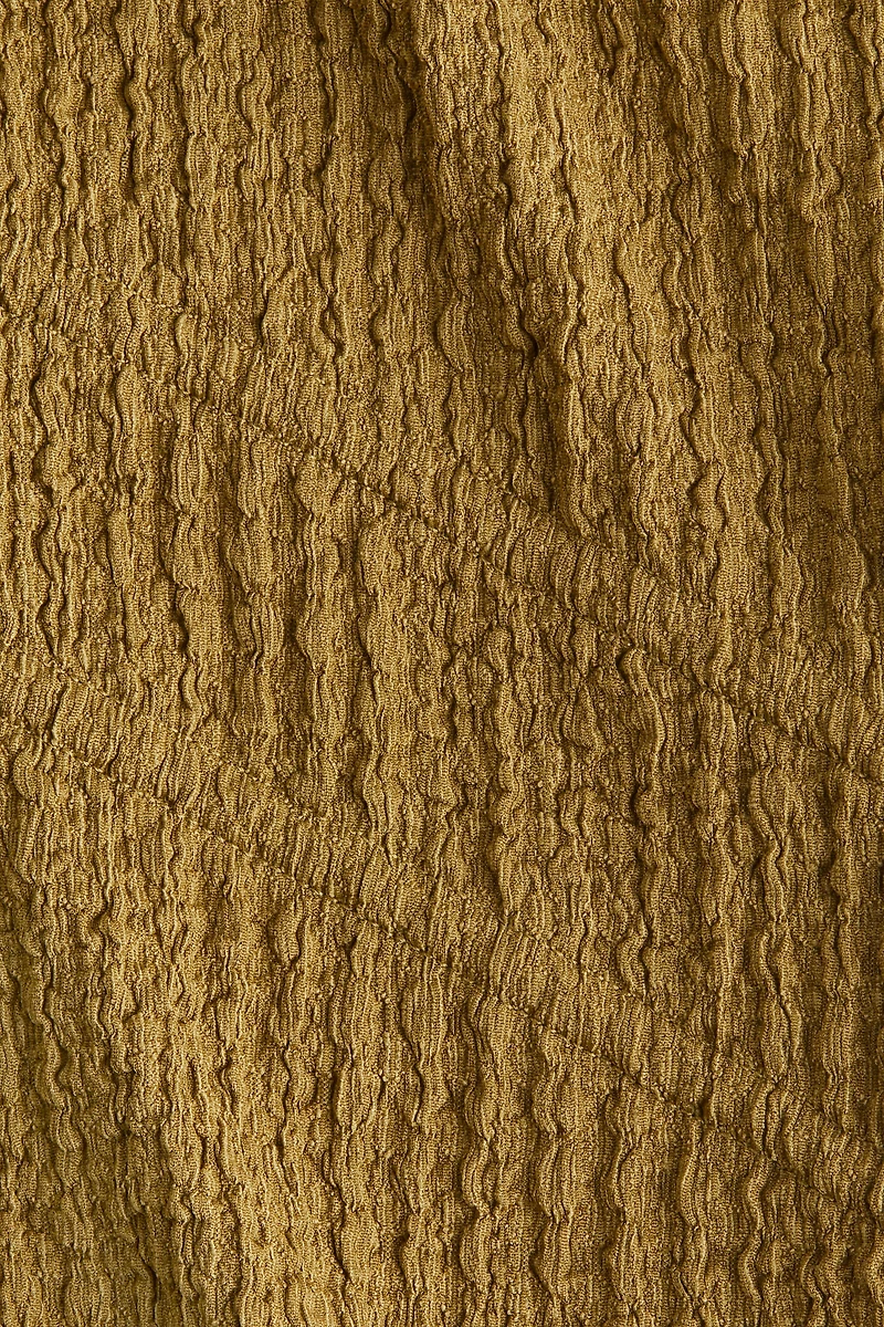 Crinkled Tie-Front Top