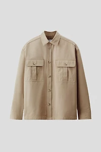 Cotton Twill Utility Overshirt