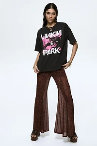 Oversized T-Shirt with Printed Motif