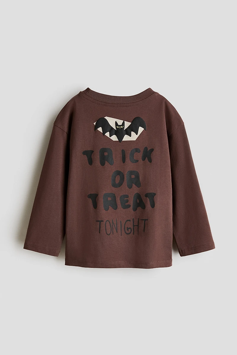 Long-Sleeved Printed T-Shirt