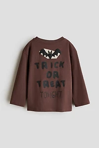 Long-Sleeved Printed T-Shirt