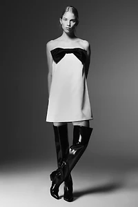 Bow-Front Bandeau Dress