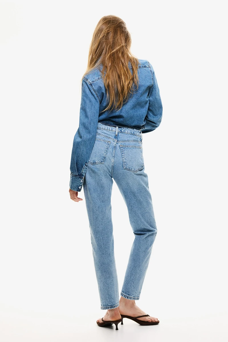 Mom Slim-Fit High-Waist Ankle Jeans