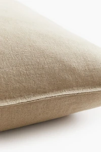 Housse de coussin en lin mélangé