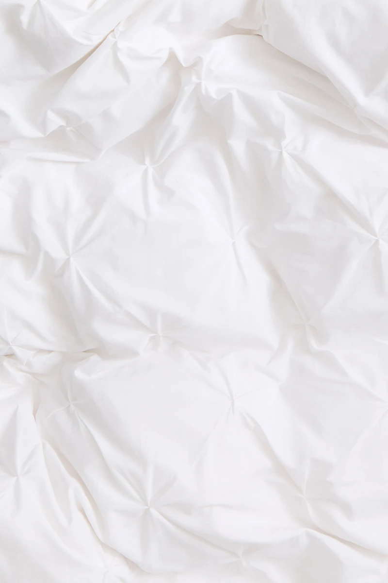 Housse de couette TG lit double à plis nervurés