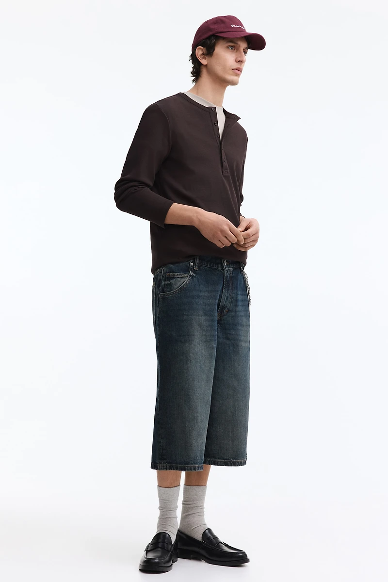 Short ample en denim